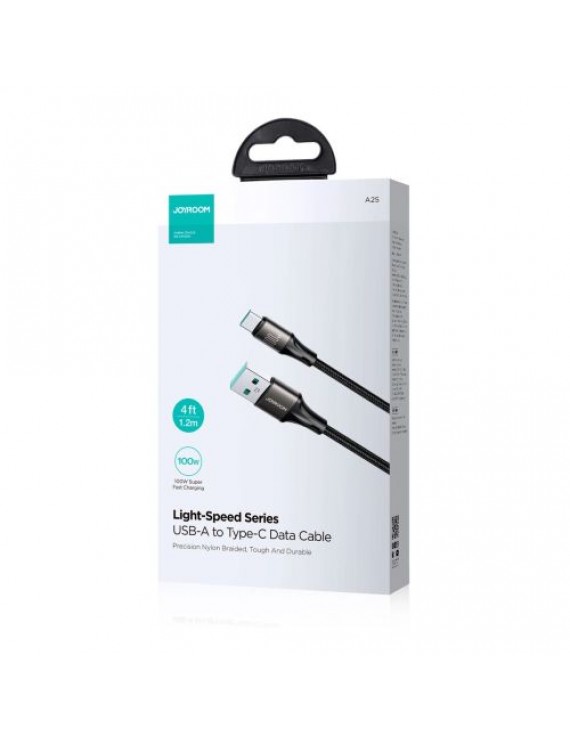Joyroom Light-Speed Series Cable USB - Type-C, 100W, 1.2m, Black (S-A25)