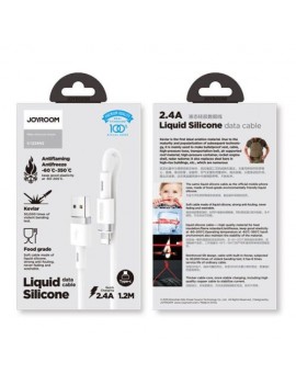 Joyroom Lightning - USB Cable 2.4A, 1.2m, White (S-1224N2)