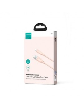 Joyroom USB - Lightning Cable Multi-Color Series A14, 480mb/s, 3A, 1.2m, Pink (SA34-AL3)