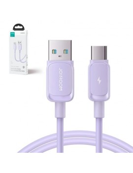 Joyroom USB - Type-C Cable Multi-Color Series A14, 480mb/s, 3A, 1.2m, Purple (S-AC027A141P)