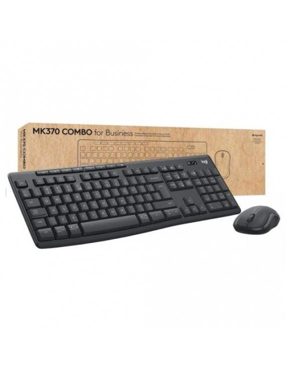 Logitech Wireless Keyboard DE (QWERTZ) and Mouse Combo MK370 Black EU (920-012065)