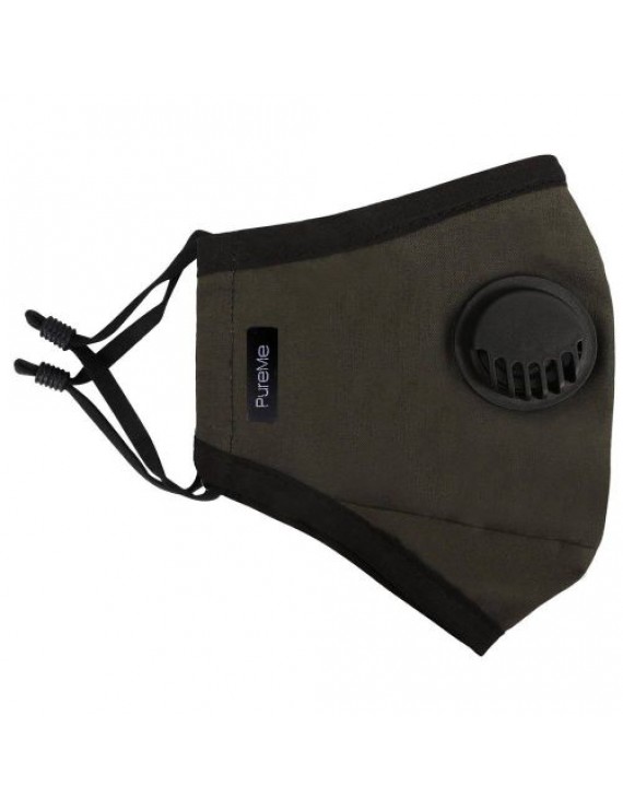 PureMe Reusable / Adjustable Mask Cotton 2 pcs N95 filters inside the package Olive