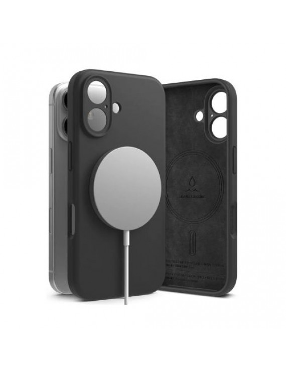 Ringke iPhone 16 Case Silicone Magnetic Black