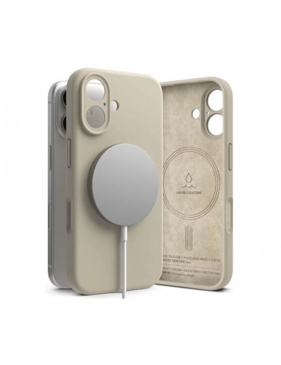 Ringke iPhone 16 Case Silicone Magnetic Stone