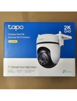 [Outlet Grade B] TP-Link Camera Tapo C520WS Wi-Fi Outdoor Securtiy Pan/Tilt, 2K QHD 3MP, Night Vision, 360 Degrees, White EU