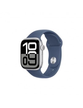 Apple Watch Series 10 GPS 42mm Silver Alu Case, Denim Sport Band M/L EU MWWC3
