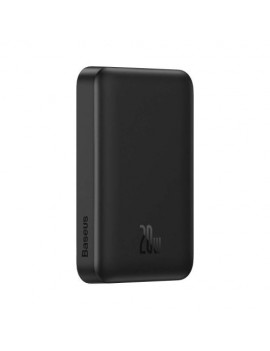 Baseus Power Bank Magnetic Mini Wireless Fast charging (With Xiaobai Type-C to Type-C 60W(20V/3A) 0.5m) MagSafe 15W / PD 20W, 10000 mAh, Black (PPCX070001)