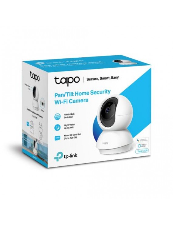 TP-Link Camera Tapo TC70 Wi-Fi Indoor Security 1080P, 360 Degrees, White EU
