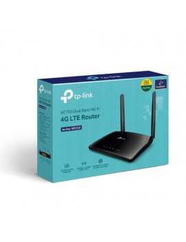 TP-Link Wi-Fi Router Archer MR200 AC750, 750Mbps, LAN/WAN, 802.11ac, Black EU