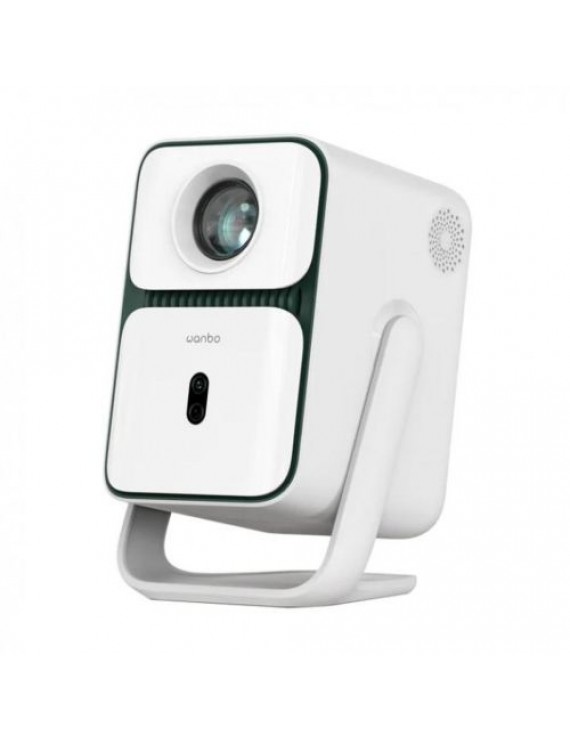 Wanbo Projektor T2 Ultra Portable Full HD 1080P, Android TV 11 with 120 degree Gimbal Mount, White EU