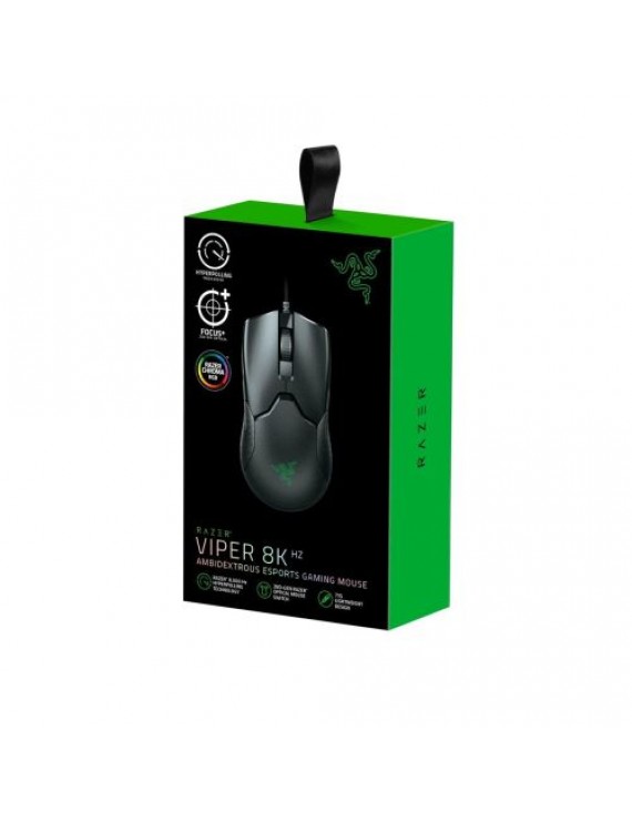 Razer Viper 8K Wired Gaming Mouse 8 Button, Optical Sensor , RGB,, Black EU (RZ01-03580100-R3M1)