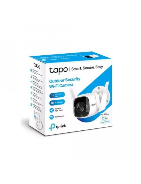 TP-Link Camera Tapo C320WS Wi-Fi Outdoor Security 2K QHD 3MP, Night Vision, White EU