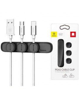 Baseus Cable Clip Peas Black (ACWDJ-01)