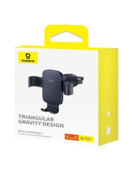 Baseus Car Mount Metal Age III Gravity (Air Vent Version) Black (C40467600111-01)