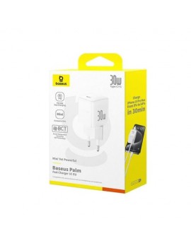 Baseus Travel Charger Palm Series Type-C, PD 3.0, QC 3.0, 30W, White EU (P10111605213-00)