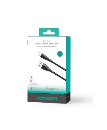 Joyroom USB - Type-C Cable Starry Series, 480mb/s, 3A, 1m, Black (SA32-AC3)