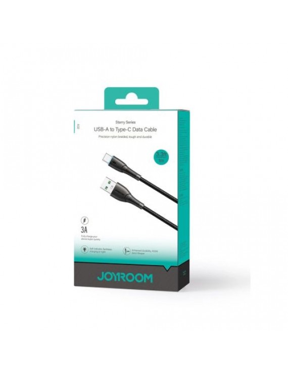 Joyroom USB - Type-C Cable Starry Series, 480mb/s, 3A, 1m, Black (SA32-AC3)