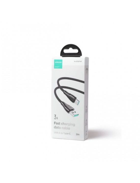 Joyroom USB - Type-C Surpass Series Fast Charging and Data Cable, 3A, 1,2m, Black (S-UC027A11)