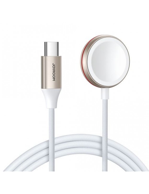 Joyroom Wireless Apple Watch Charger All Series with Type-C cable 1.2m, 3.5W, White (S-IW011)