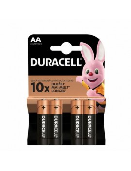 DURACELL Battery (AA) LR6 Alkaline Basic (4 batteries / blister) 1.5V