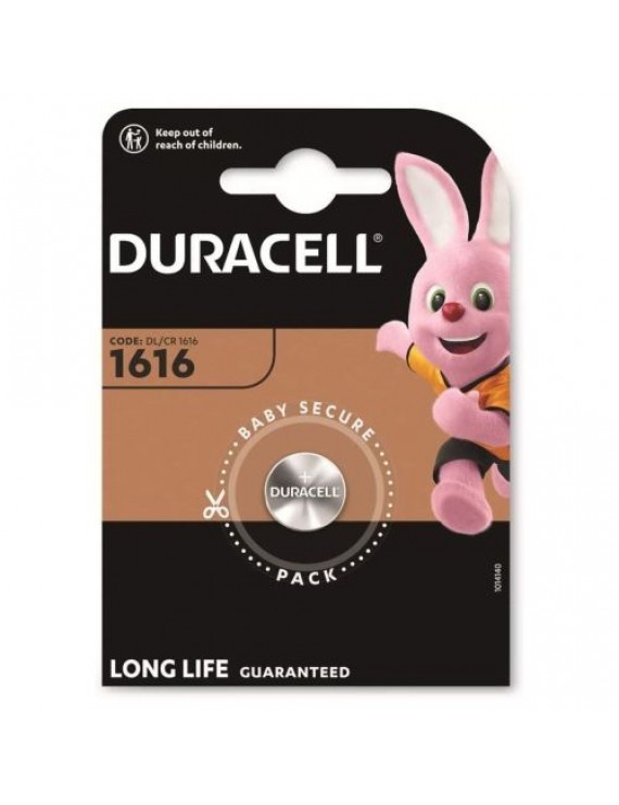 DURACELL Battery (CR1616) Button Lithium (1 battery / blister) 3V