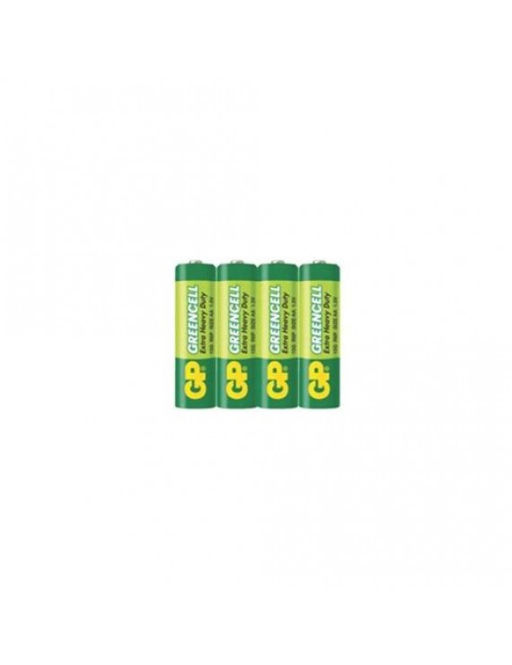 GP Battery (AA) GREENCELL Zink carbon R6/AA 15G-S4 (4 batteries / shrink) 1.5V