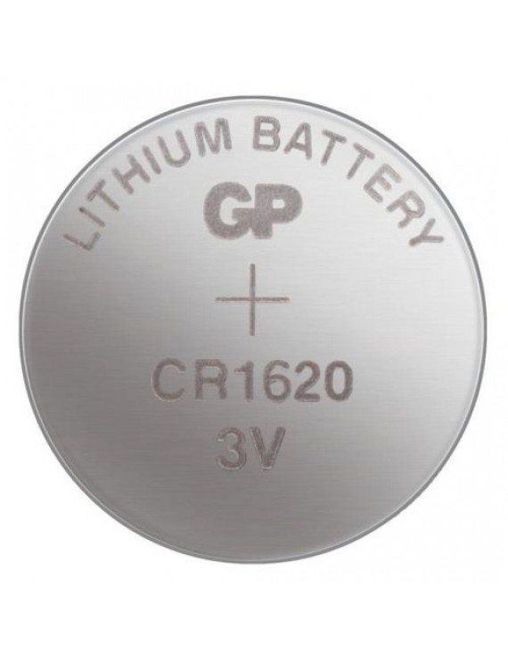 GP Battery (CR1620) Lithium coin, CR1620-7U5 (5 batteries / blister) 3V