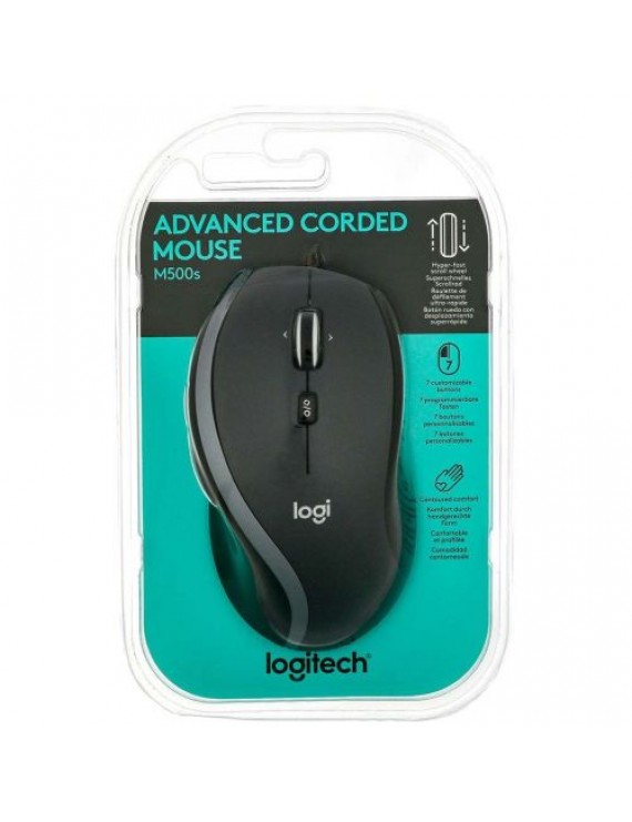 Logitech Mouse Wired M500s Black EU (910-005784)