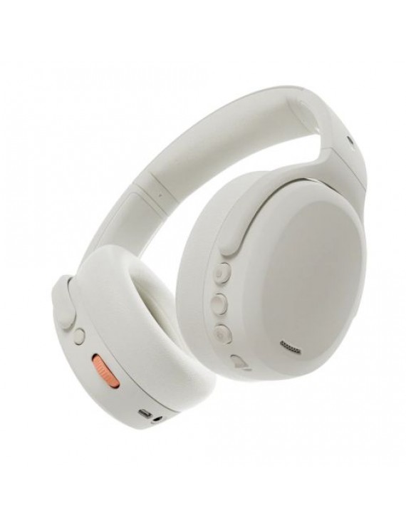 Skullcandy Crusher Bluetooth Wireless Over-ear Headphones with Active Noise Cancellation 2, BT 5.0, White EU (S6CAW-S951)