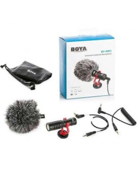 BOYA Microphone Wired, Cardioid, Mini No battery required (3.5mm trs/trrs connector) Black EU