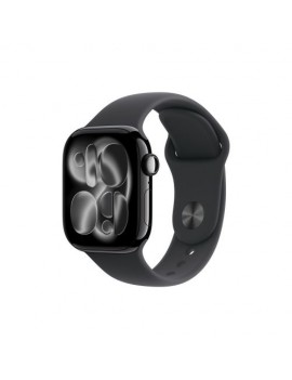 Apple Watch Series 11 (2025) GPS 42mm Jet Black Alu Case, Black Sport Band S/M EU MEQT4