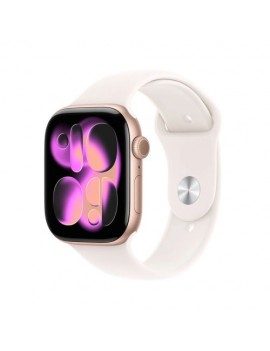 Apple Watch Series 11 (2025) GPS 46mm Rose Gold Alu Case, Light Blush Sport Band M/L EU MEV74
