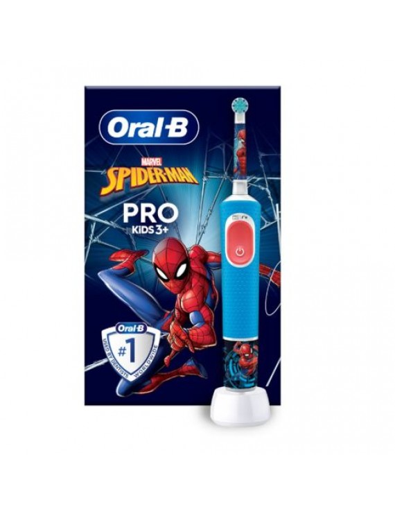 Oral-B Electric Toothbrush Vitality Pro Kids Spider-Man Edition, Blue EU