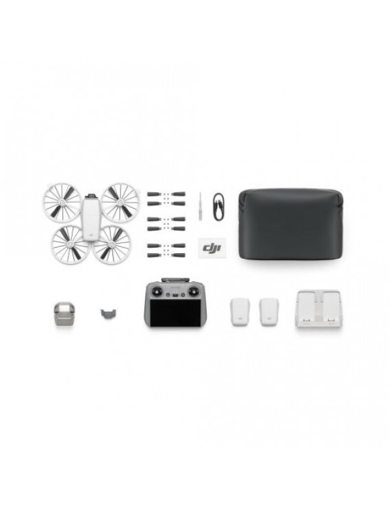 DJI Drone Flip Fly More Combo with 48 MPx 100 fps Camera with DJI RC2 Remote Controller, Light Gray EU (CP.FP.00000181.01)