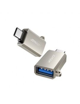 Joyroom Adapter, Male Type-C 3.2 to Female USB with Lanyard Eyelet, Silver (S-H151)