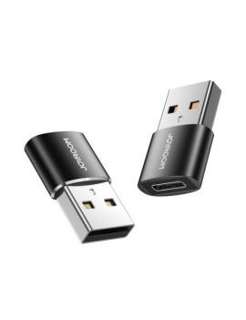 Joyroom Adapter, Male USB 3.2 Gen 1 to Female Type-C to Male USB, (2pcs), Black (S-H152)