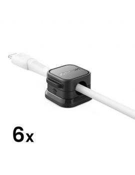 Joyroom Cable Organizer Magnetic up to 7.5 mm diameter, (6pcs), Black (JR-ZS368)