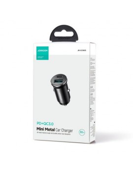 Joyroom Car Charger Mini, C+U, 30W, Black (JR-CCN05)
