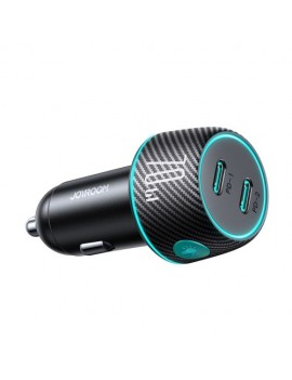 Joyroom Car Charger with LED backlight, C+C, 70W, Black (JR-CCN02)