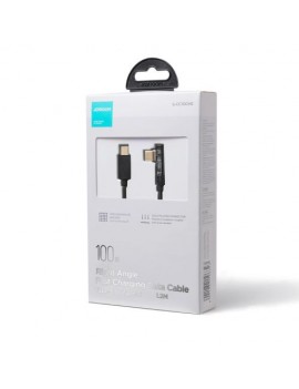 Joyroom Gaming Cable Type-C (Angled) - Type-C (Straight) cable 100W, 480mb/s, 1.2m, Black (S-CC100A6)