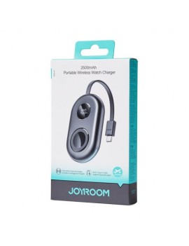 Joyroom Power Bank Magnetic Wireless charging, MagSafe for Apple Watch, PD 3W, 2500 mAh, with Built-in Type-C cable, Black (JR-W09)
