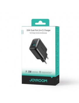 Joyroom Travel Charger C+U. PD 25W, SFC, PPS, Black (JR-TCF13)