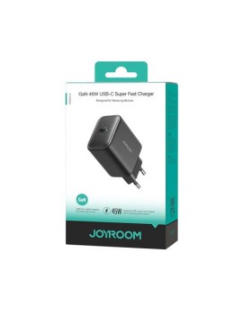 Joyroom Travel Charger GaN Fast Charger Type-C, 45W, PD 3.0, QC 3.0, SFC 2.0, PPS, Black (TCG13) Joyroom Travel Charger GaN Fast Charger Type-C, 45W, PD 3.0, QC 3.0, SFC 2.0, PPS, Black (TCG13)