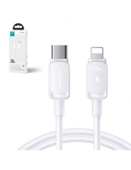 Joyroom Type-C - Lightning Cable Multi-Color Series Cable A14, 30W, 480mb/s, 1.2m, White (S-CL020A14)
