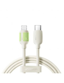 Joyroom Type-C - Lightning Fluorescent Series Cable A53, 30W, 1.2m, Beige (S-A53)