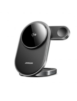 Joyroom Wireless Charger 3-in-1, for iPhone, Apple Watch and AirPods All Series Cable, 15W, Black (JR-W17)