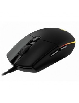 Logitech Mouse Wired G203 LIGHTSYNC, 6 Buttons, 8000 DPI, Black EU (910-005796)