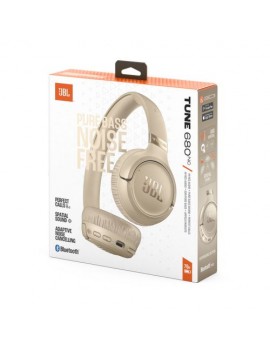 JBL Tune 680NC Bluetooth Wireless On-Ear Headphones Beige EU