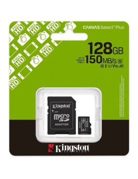 Kingston MicroSD Card Canvas Select Plus 128GB Class 10 + Adapter (SDCS3/128)