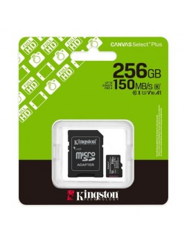 Kingston MicroSD Card Canvas Select Plus 256GB Class 10 + Adapter (SDCS3/256)